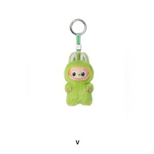 'V' Vinyl Plush Pendant - POP MART Labubu THE MONSTERS Pin for Love Series NIB